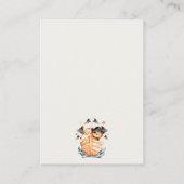 Cute Pirate Ship Lion Cub Books for Baby shower Informatiekaartje (Achterkant)