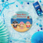 Cute Pirate Thmed Kids Birthday Party Supply Papieren Bordje (Feest)