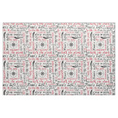 Cute Pirate Words Fabric Stof (Fat Quarter)