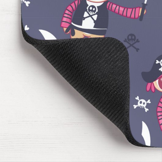 Cute Piratenpanda Beermotief Muismat (Hoek)