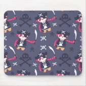 Cute Piratenpanda Beermotief Muismat (Voorkant)