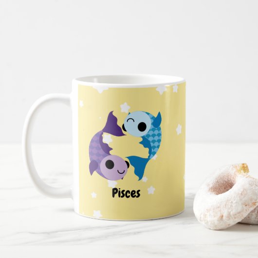 Cute Pisces Coffee Mok (Met donut)