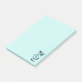 Cute Pisces Dragon design zodiac post-it notes (Schuin)