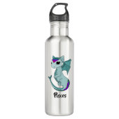 Cute Pisces Dragon design zodiac waterfles (Voorkant)