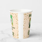 Cute Pisces First Birthday & Gold Confetti Papieren Bekers (Links)