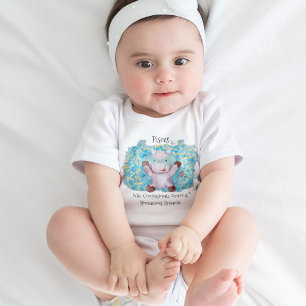 Cute Pisces Fish Waterverf Bull Zodiac Romper