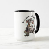 Cute Pit Bull "Adopt!, niet winkelen" Mok (Voorkant rechts)