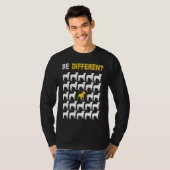 Cute Pit Bull Be Different Inspiration T-shirt (Voorkant volledig)