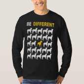 Cute Pit Bull Be Different Inspiration T-shirt (Voorkant)