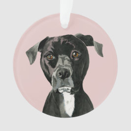 Cute Pit Bull Dog Ornament