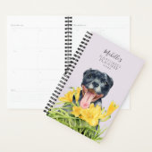 Cute Pit Bull Dog Portret | Jouw namen toevoegen Planner (Display)
