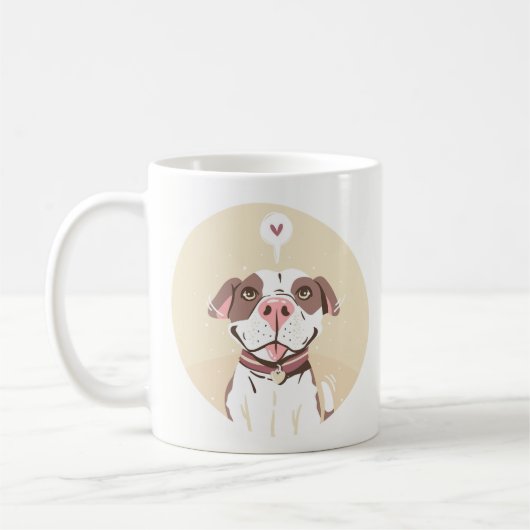 Cute Pit Bull Koffiemok (Links)