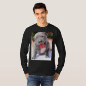 Cute Pit Bull Puppy T-shirt (Voorkant volledig)