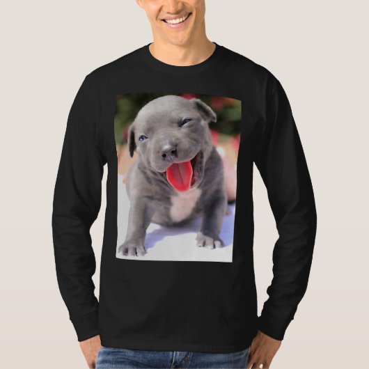 Cute Pit Bull Puppy T-shirt (Voorkant)