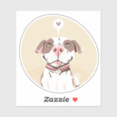 Cute Pit Bull Sticker (Vel)