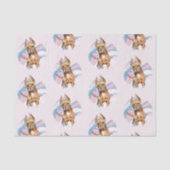 Cute Pit Bull Terrier Dog Illustratiepatroon Tissuepapier (Voorkant)