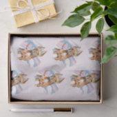 Cute Pit Bull Terrier Dog Illustratiepatroon Tissuepapier (Geschenk)