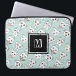 Cute Pit Bull Terrier Dog Monogram Laptop Sleeve<br><div class="desc">Sinds ik mijn pit-stier,  Nami,  adopteerde,  ben ik een pleitbezorger geworden voor pit-stieren. Ze zijn zo loyaal en liefdevol. Ik tekende verschillende soorten putstieren met verschillende gezichtsuitdrukking met een borstelpen en een inktpen.</div>
