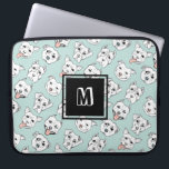 Cute Pit Bull Terrier Dog Monogram Laptop Sleeve<br><div class="desc">Sinds ik mijn pit-stier,  Nami,  adopteerde,  ben ik een pleitbezorger geworden voor pit-stieren. Ze zijn zo loyaal en liefdevol. Ik tekende verschillende soorten putstieren met verschillende gezichtsuitdrukking met een borstelpen en een inktpen.</div>