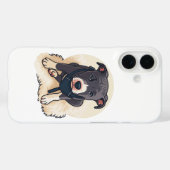 Cute Pitbull Puppy Dog Cartoon Design Case-Mate iPhone Case (Achterkant (horizontaal))