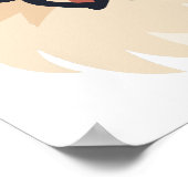 Cute Pitbull Puppy Dog Cartoon Design Poster (Hoek)