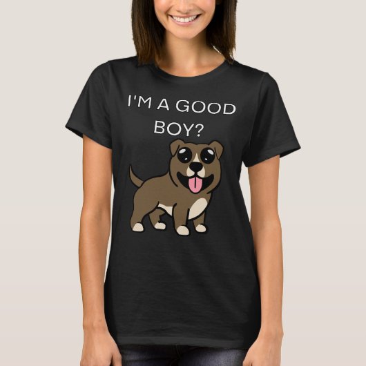 Cute Pitbull T-shirt (Voorkant)