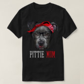 Cute Pittie Mam Pitbull Hondenliefhebbers Moederda T-shirt (Design voorkant)