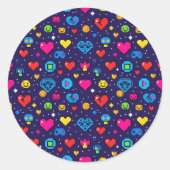 Cute Pixel Art Gaming Vinyl Sticker Pack (Voorkant)