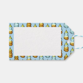 Cute Pixel Art Honey Beer Fles Pattern Cadeaulabel