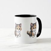 Cute Pixel Art Kitten Mug Mok (Voorkant rechts)