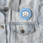 Cute Pixel Cloud Ronde Button 5,7 Cm (In situ)