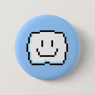 Cute Pixel Cloud Ronde Button 5,7 Cm