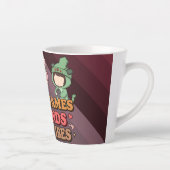 Cute Pixel Gamer Friends Art Piece Latte Mok (Rechts)