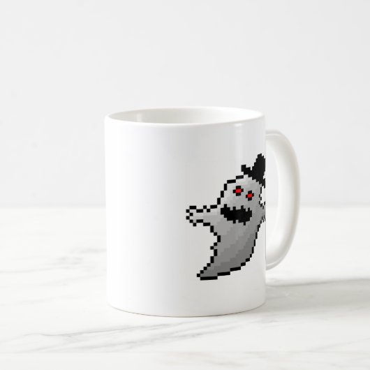 Cute pixel geest mok (Voorkant rechts)