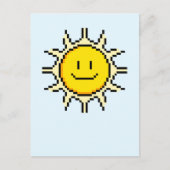Cute Pixel Sun Briefkaart (Voorkant)