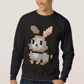 cute Pixelated Easter Video Game Easter Bunny Gami Trui (Voorkant)
