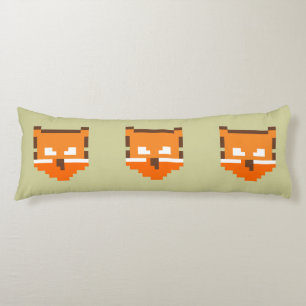 Cute pixeled fox face Hoesje-Mate iPhone case Lichaamskussen