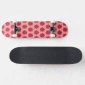 Cute pixeled ladybug insect werpt kussen persoonlijk skateboard (Horizontaal)