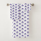 Cute pixeled pinguin baby werpen kussen bad handdoek (Insitu)