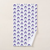 Cute pixeled pinguin baby werpen kussen bad handdoek (Handdoek)