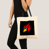 Cute pixeleleled bird face trektas tote bag (Voorkant (product))