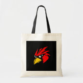 Cute pixeleleled bird face trektas tote bag (Voorkant)