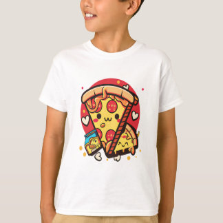 Cute Pizza Kawaii T-shirt