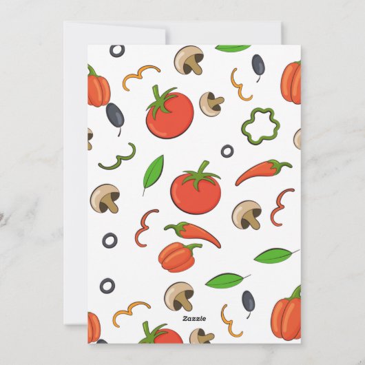 Cute Pizza My Heart ClassroomValentines Day Feestdagenkaart (Achterkant)