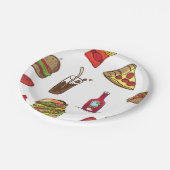 Cute Pizza Printed Artisan Paper Bord for Party (Gekanteld)