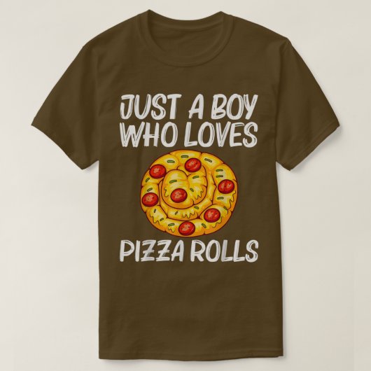 Cute Pizza Roll Design for Boys Kinder Pizza Snack T-shirt (Design voorkant)
