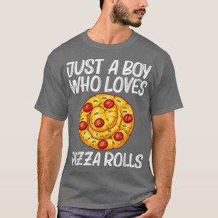 Cute Pizza Roll Design for Boys Kinder Pizza Snack T-shirt