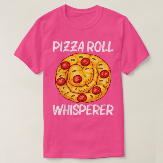 Cute Pizza Roll Design for Men Women Pizza Snack F T-shirt (Design voorkant)