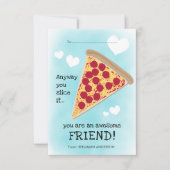 Cute Pizza Slice Classroom Friendship (Voorkant)