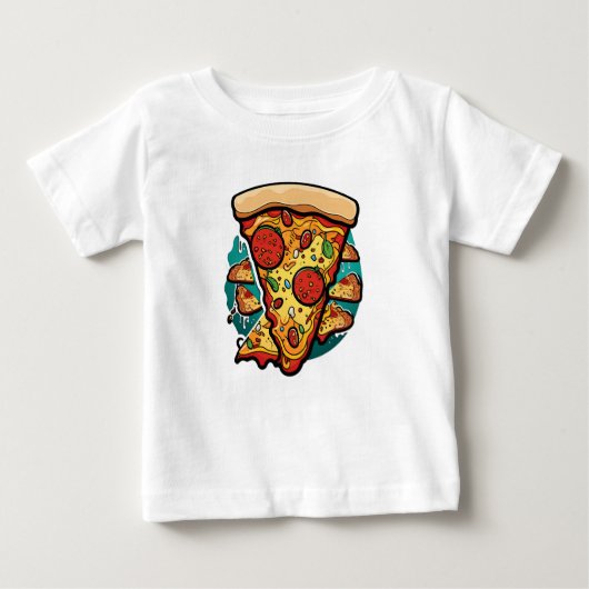 Cute Pizza Slice T-Shirt (Voorkant)